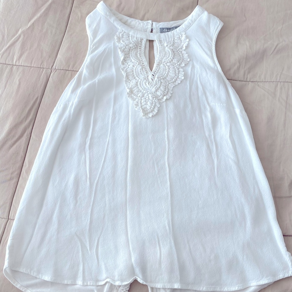 Daniel Rainn White Cotton Top